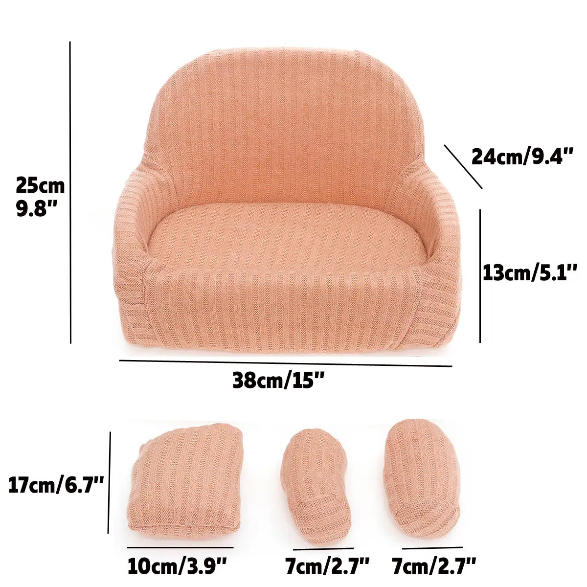 4 In1 Newborn Baby Boy Girl Photography Sofa Chair Soft