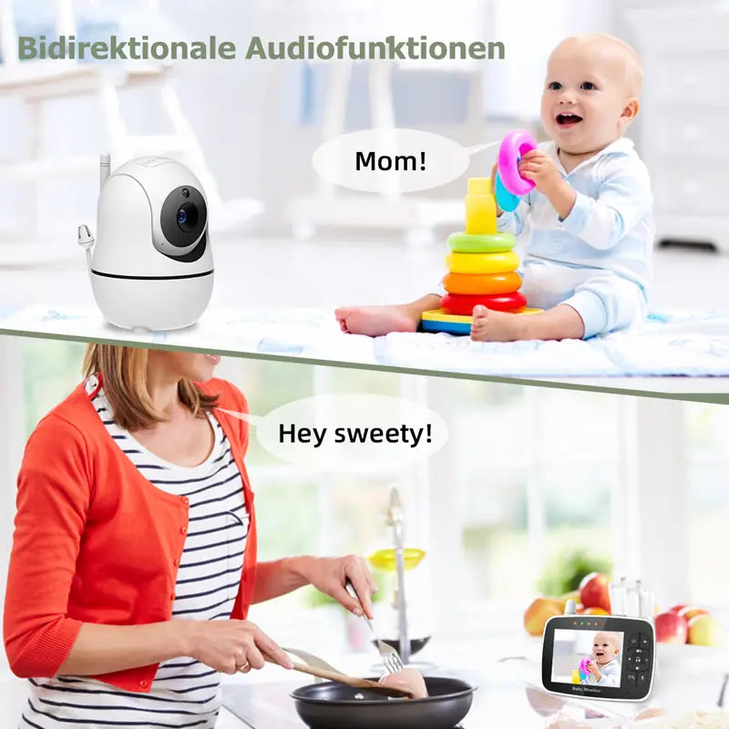 Baby Monitor With Camera 2.4ghz 3.5-inch Lcd Digital Screen