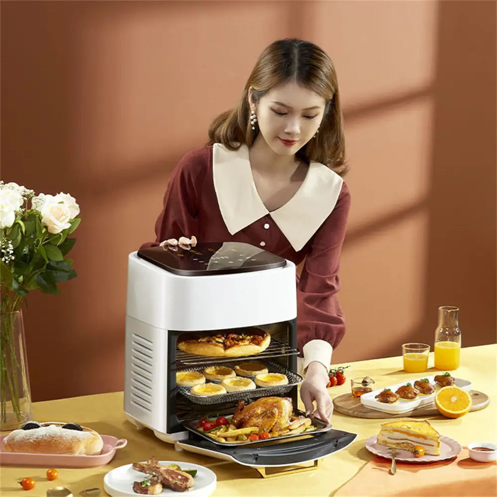 Af5 1400w 220v 15l Air Fryer 360 Surround Heating Digital