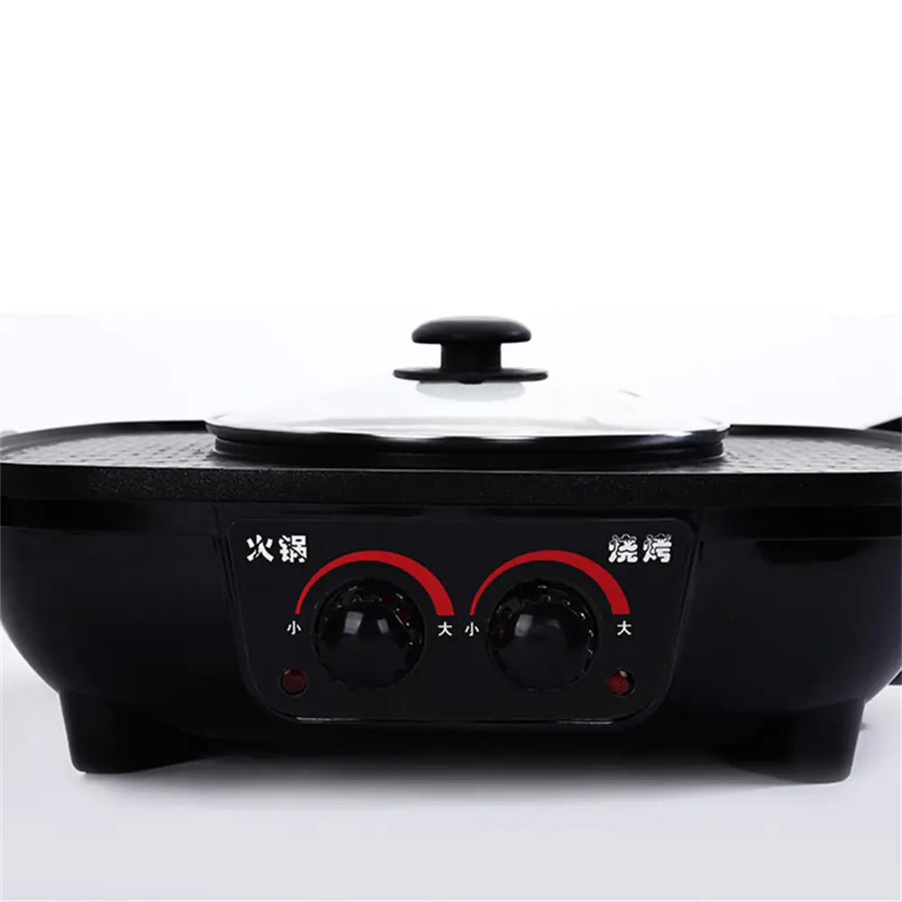 1600W Electric Hot Pot Smokeless Non-stick Coating Fast
