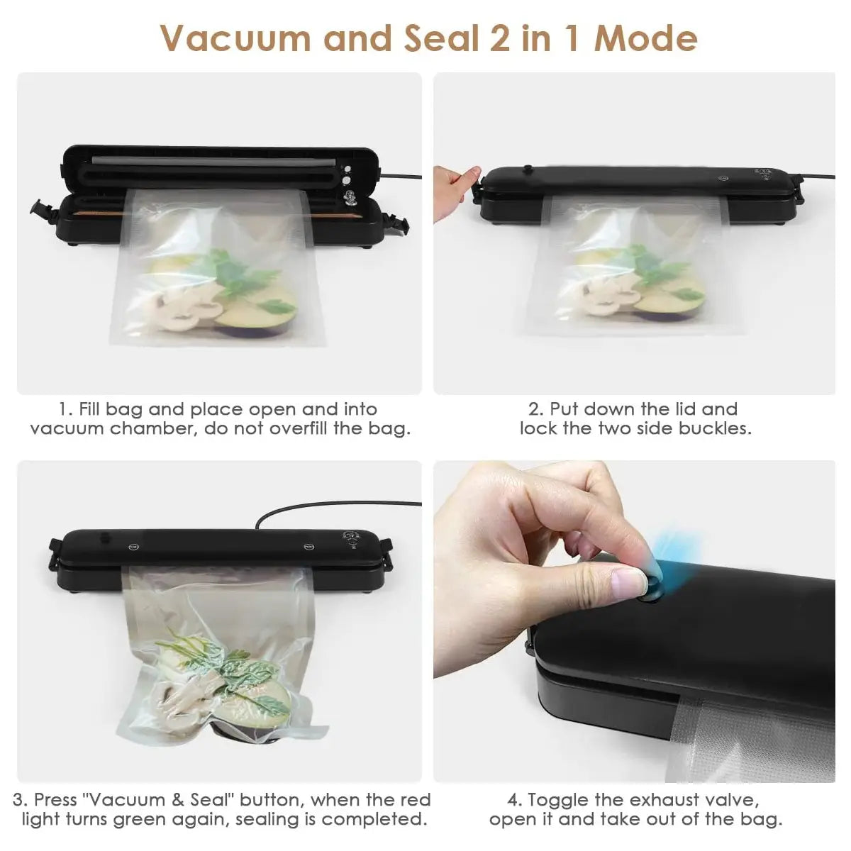 Household Vacuum Sealer Machine Seal Meal Food System