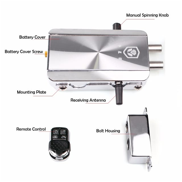 Remote Control Door Lock Wireless Anti-theft Automatically