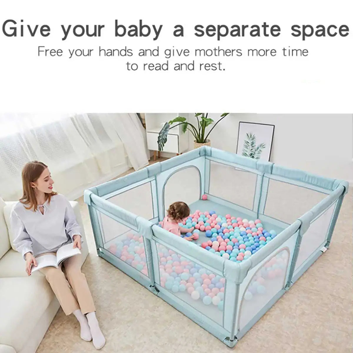 Baby Playpen Interactive Safety Indoor Gate Play Yards Tent