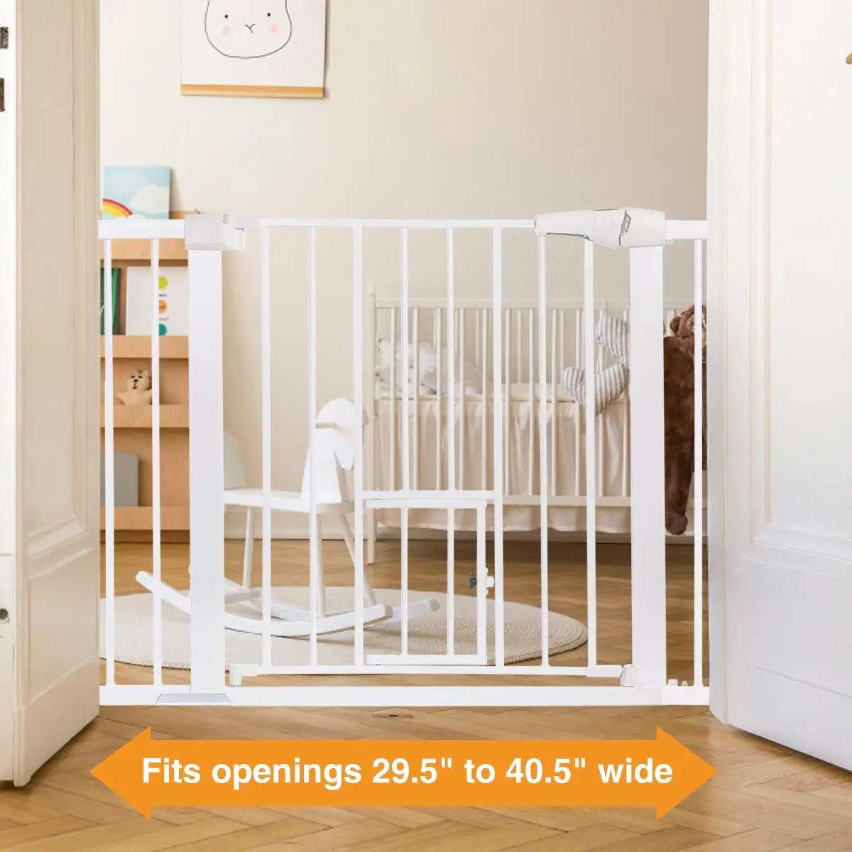 Comomy Extra Wide Baby Gate Fences Kids Play Large Pet