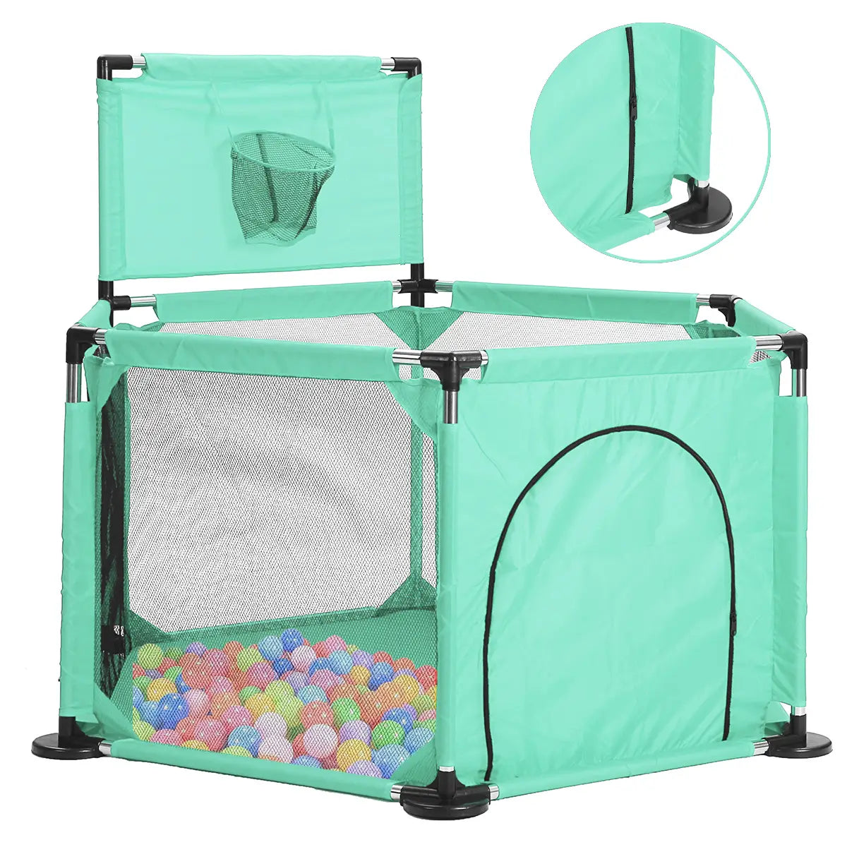 Baby Playpen Oxford Cloth Balls Pool Infant Playground Fence