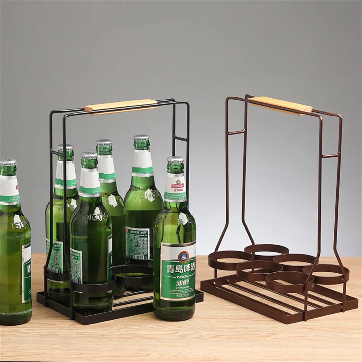 Iron Bottle Holder Rack, Kitchen Storage