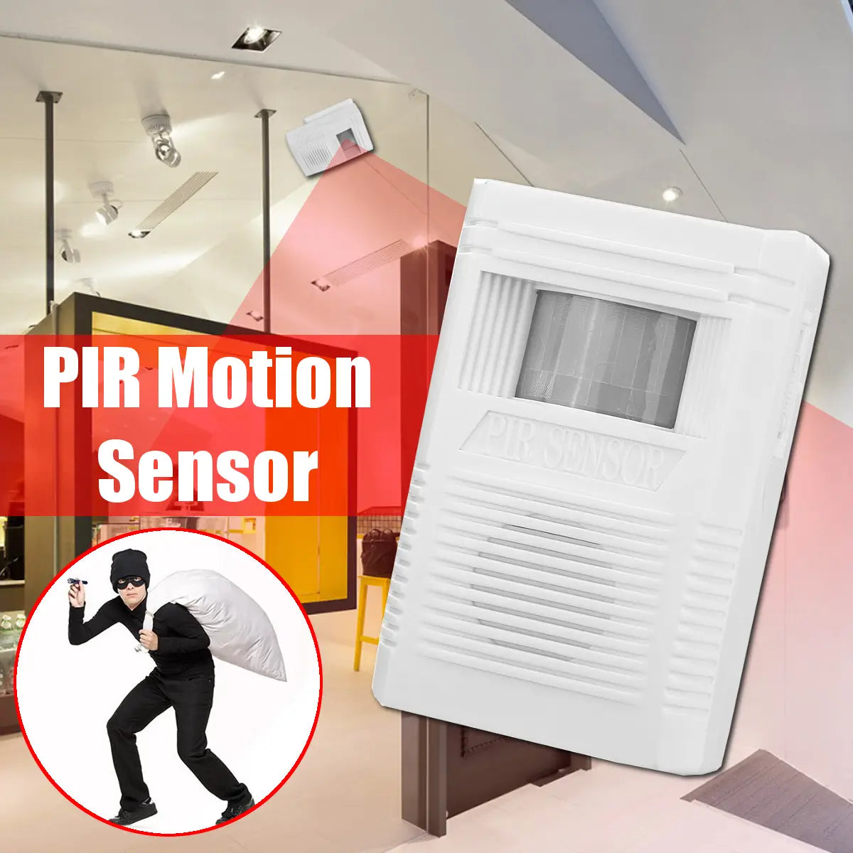 Wireless Pir Motion Sensor Burglar Alarm Ir Security System