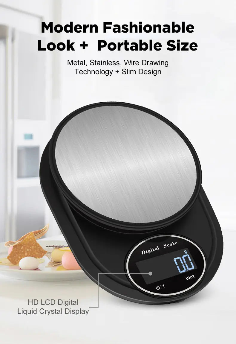 Mini Kitchen Scale 5kg/0.1g Electronic Measuring