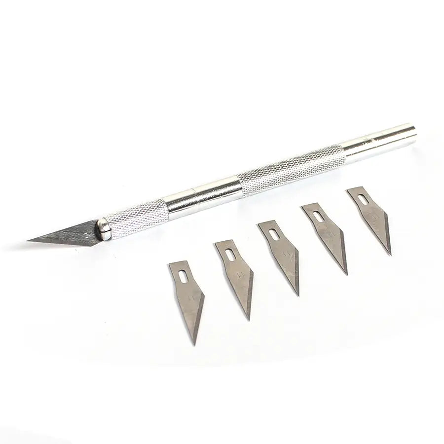 Aluminum Carve Knife Set - 6 Blades Engraving