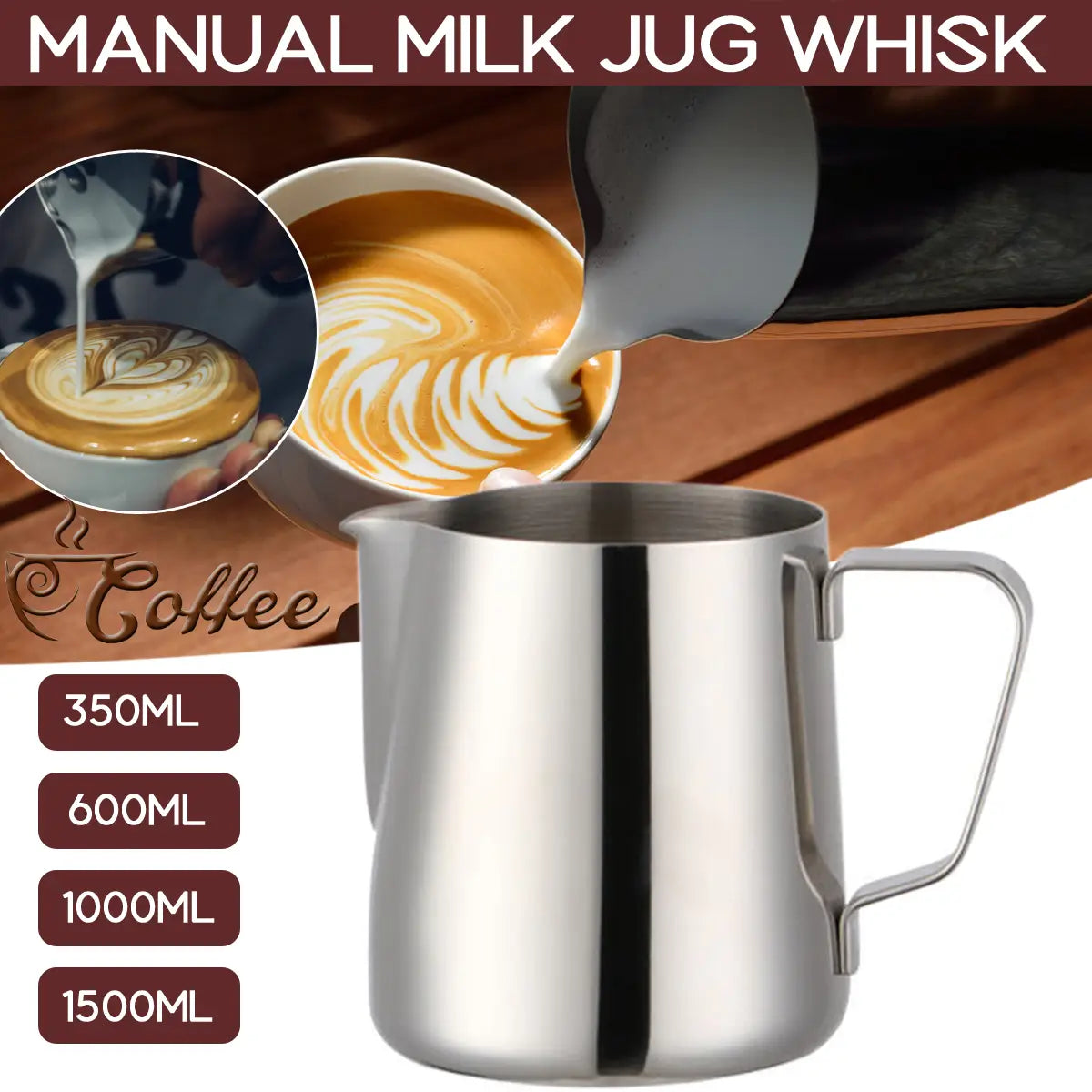 Milk Frothing Cup Pitcher Latte Coffee Craft