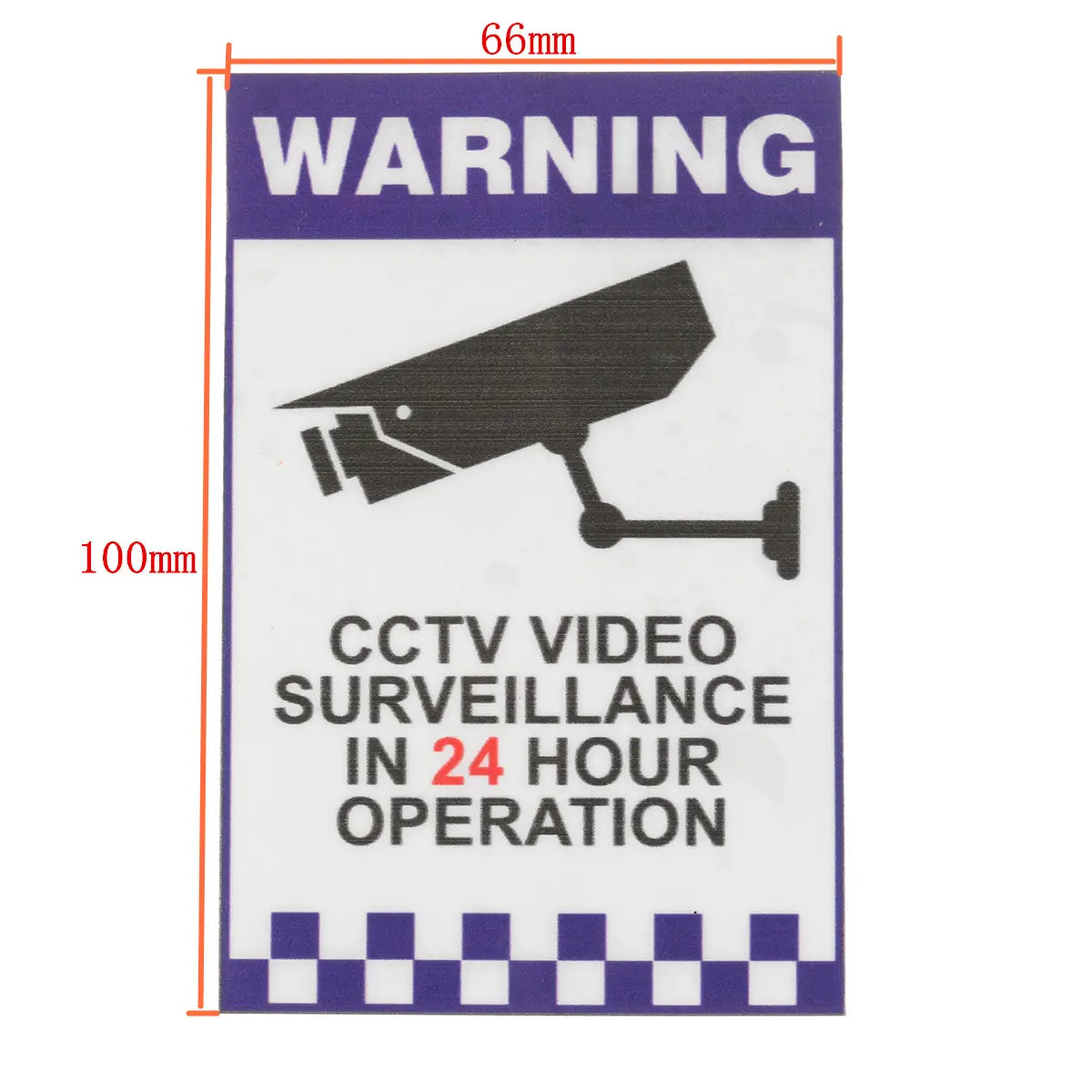 Warning Cctv Security Surveillance Camera Decal Sticker Sign