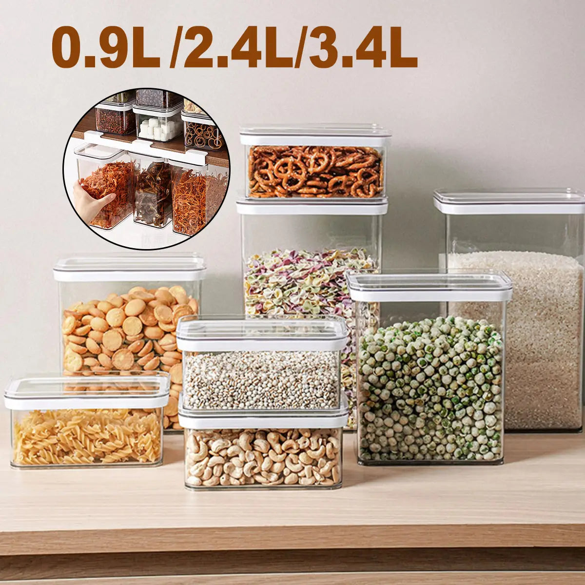 Food Storage Container Wall-mounted Grain Receive One Case