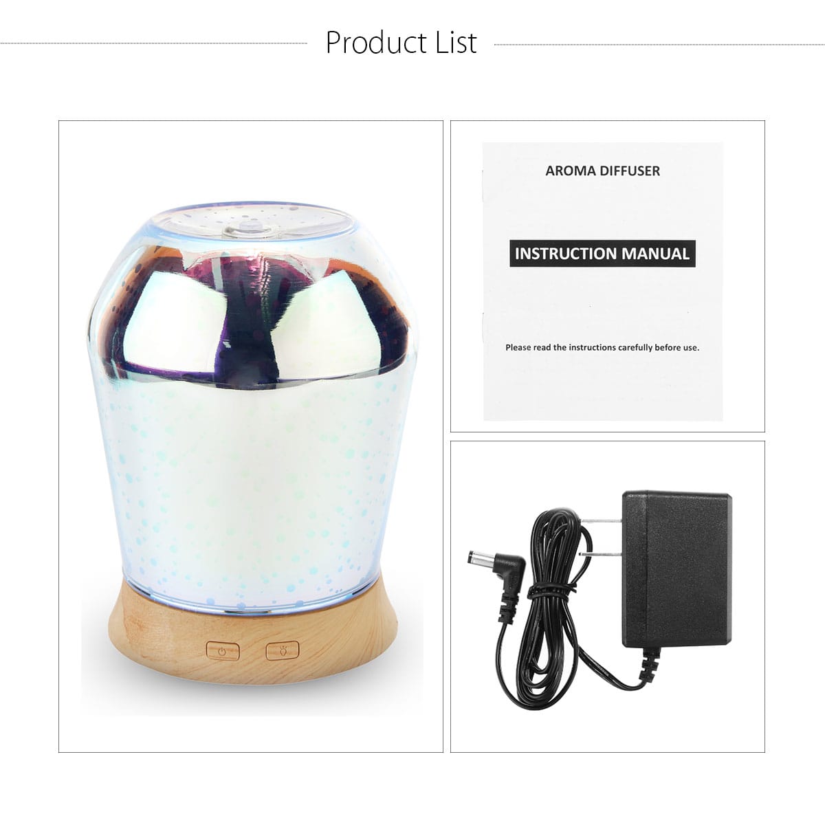 3d Led Ultrasonic Diffuser Humidifier Aromatherapy Essential