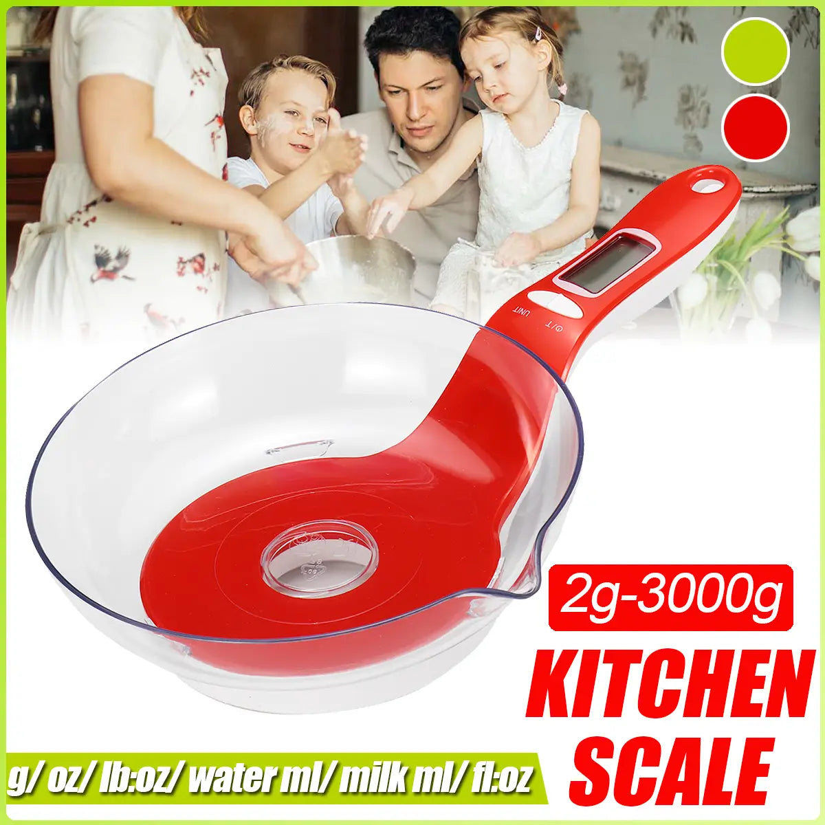 Kitchen Weight Scale 2g-3000g Electronic Food Measuring
