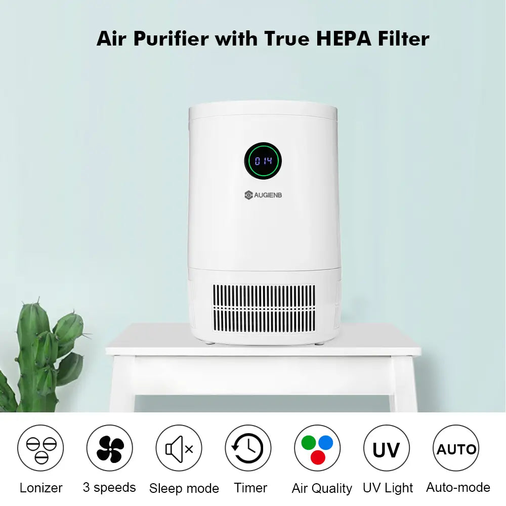 Augienb Powerful Air Purifier Cleaner Hepa Filter To Remove