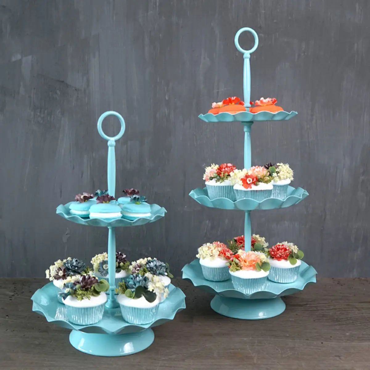 Blue Cake Holder Cupcake Stand - Party Decorations