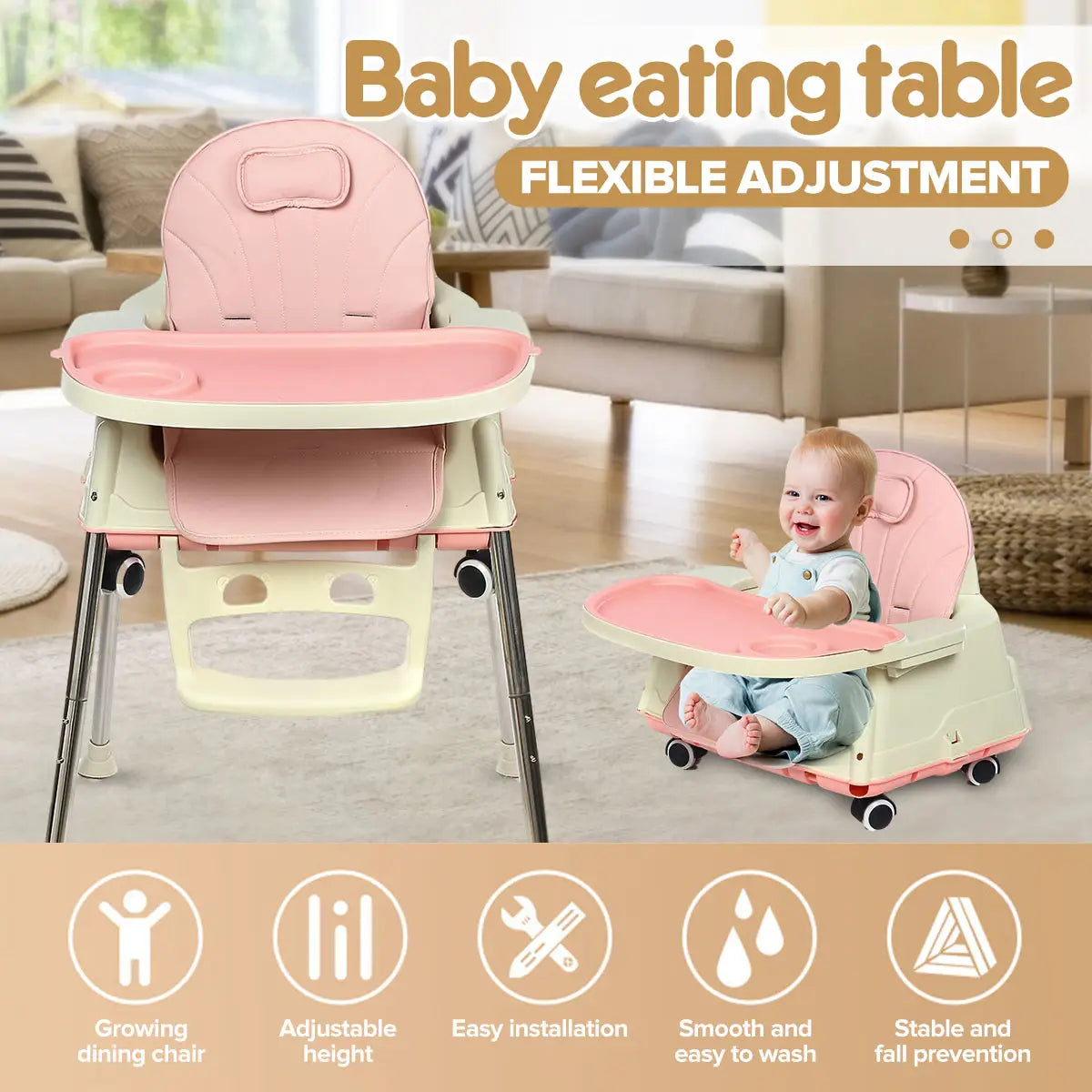 Children’s Dining Chair Baby Eating Table Bb Plastic