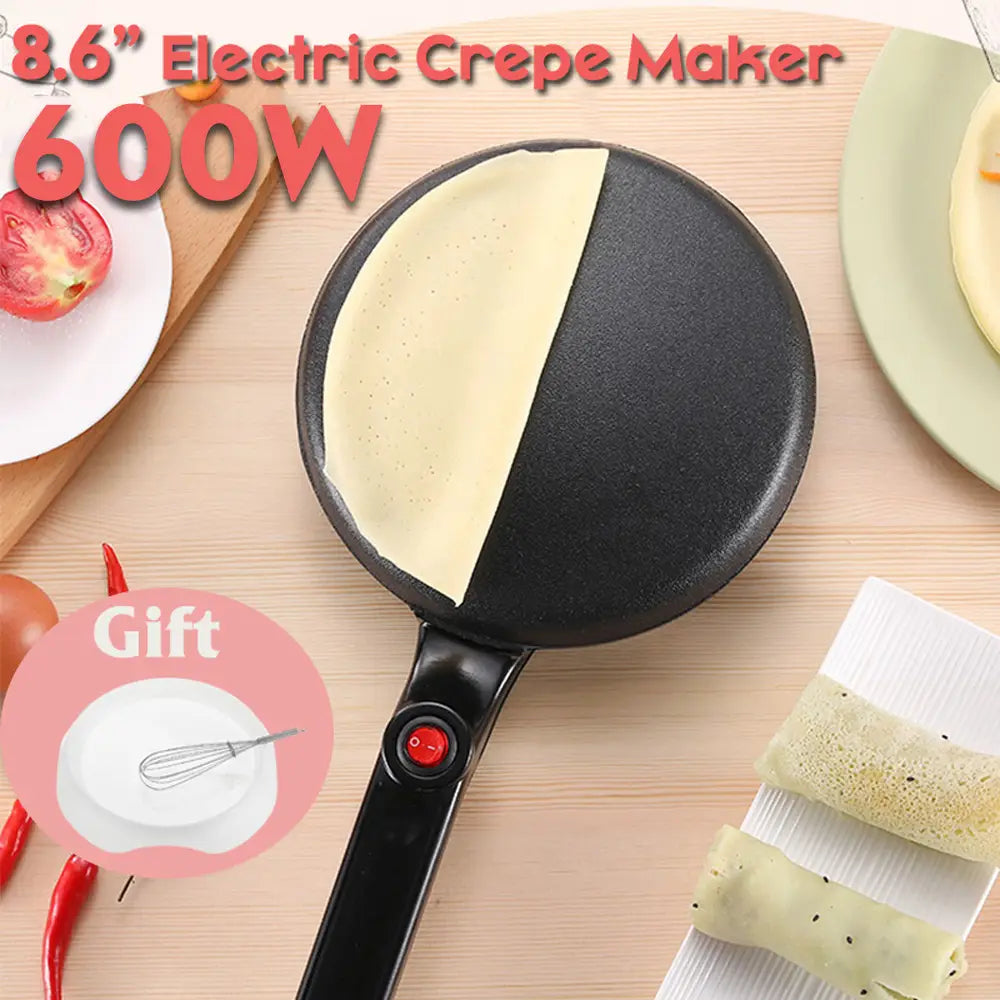 900w 220v Non-stick Electric Crepe Pizza Maker Pancake