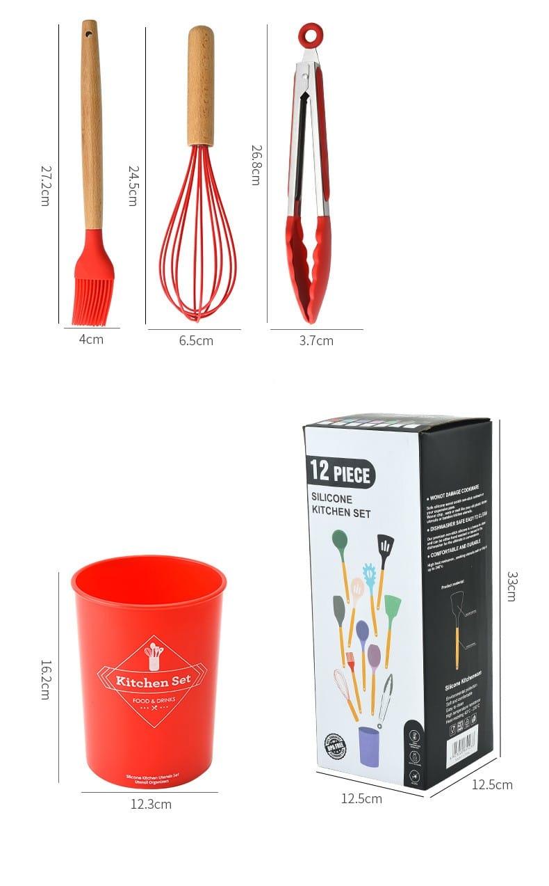 Silicone Cooking Utensils Set - Heat-resistant Tools