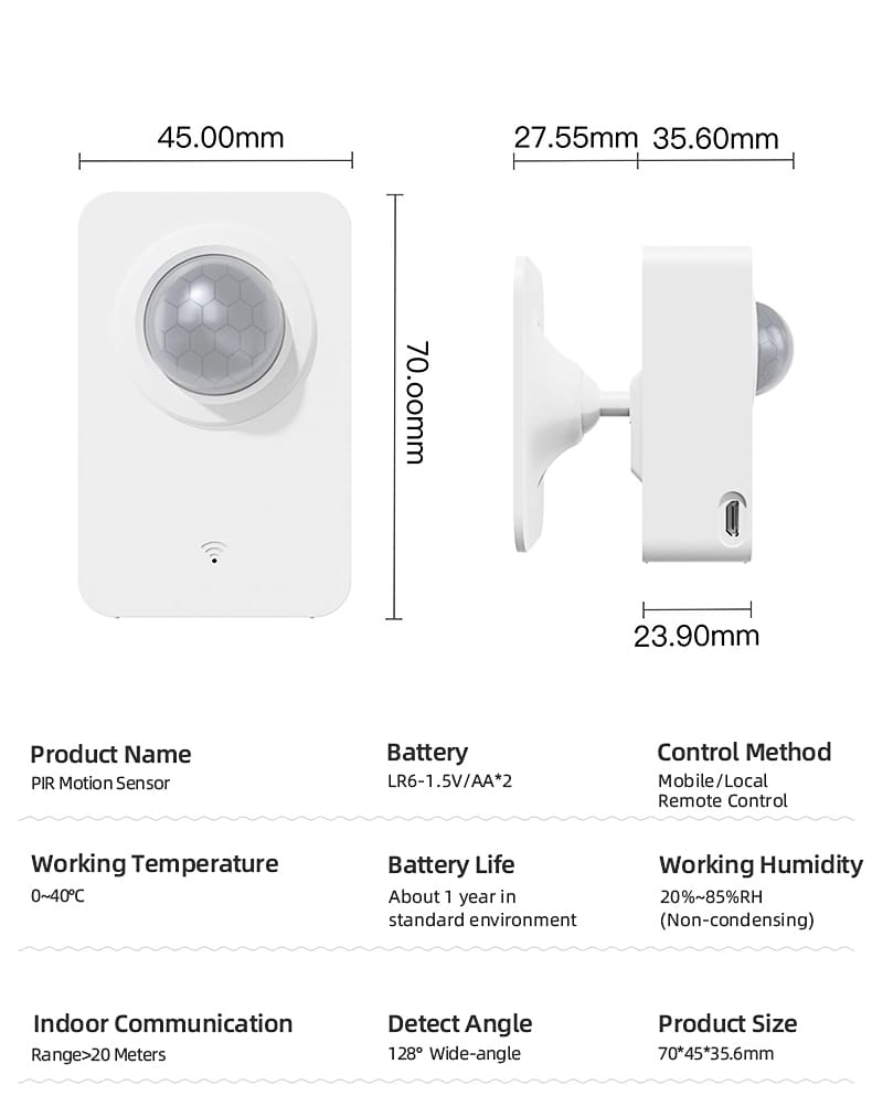 Tuya Pir Motion Sensor Wifi For Smart Life Infrared Passive