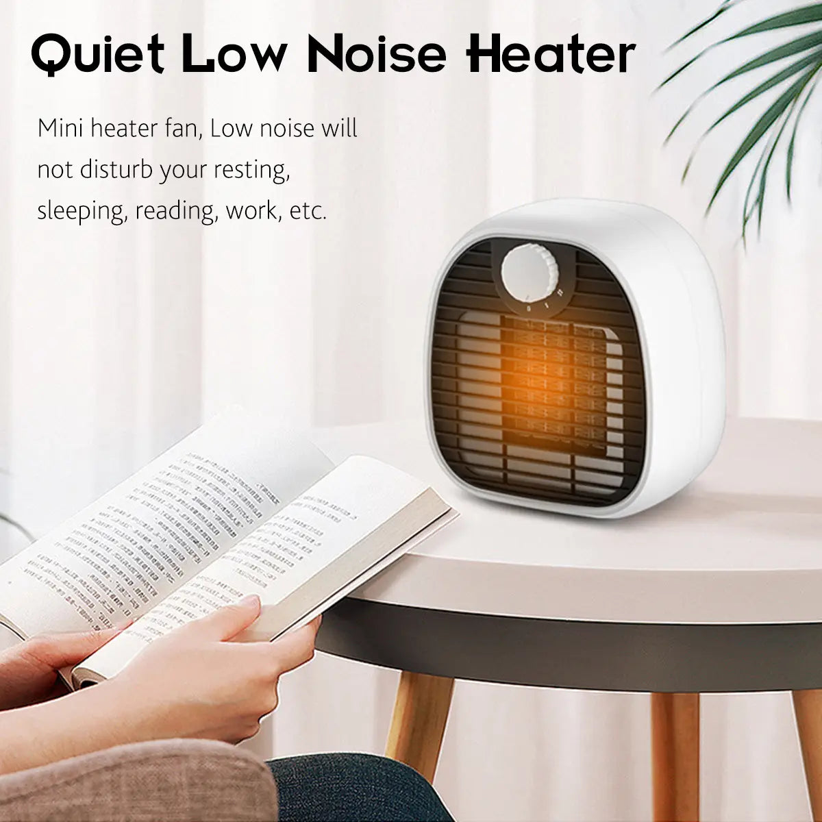 Mini Desktop Electric Space Heater 2 Gear Ptc Heating Low