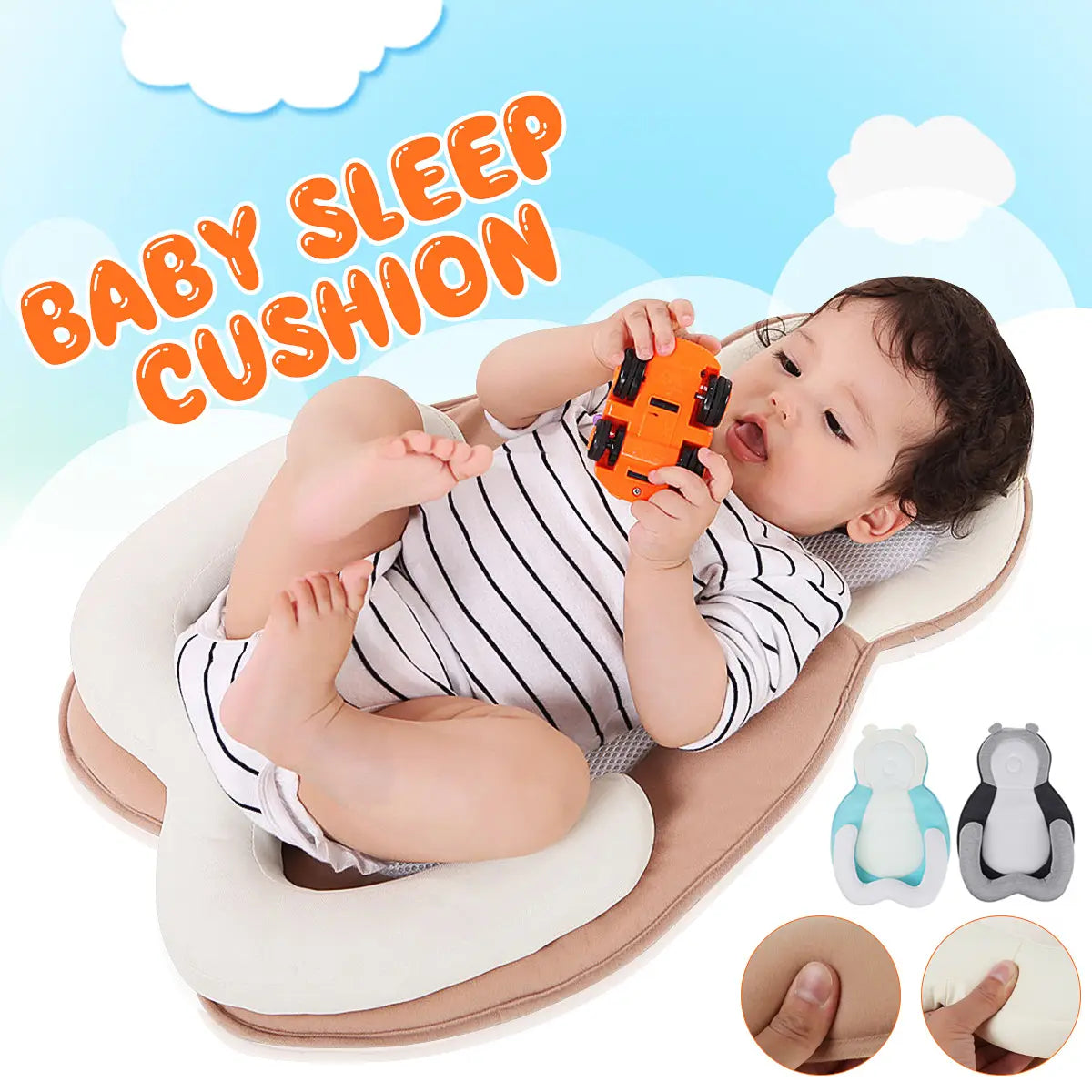 24 x 16’’ Baby Sleep Stereotypes Pillow Anti Rollover Flat