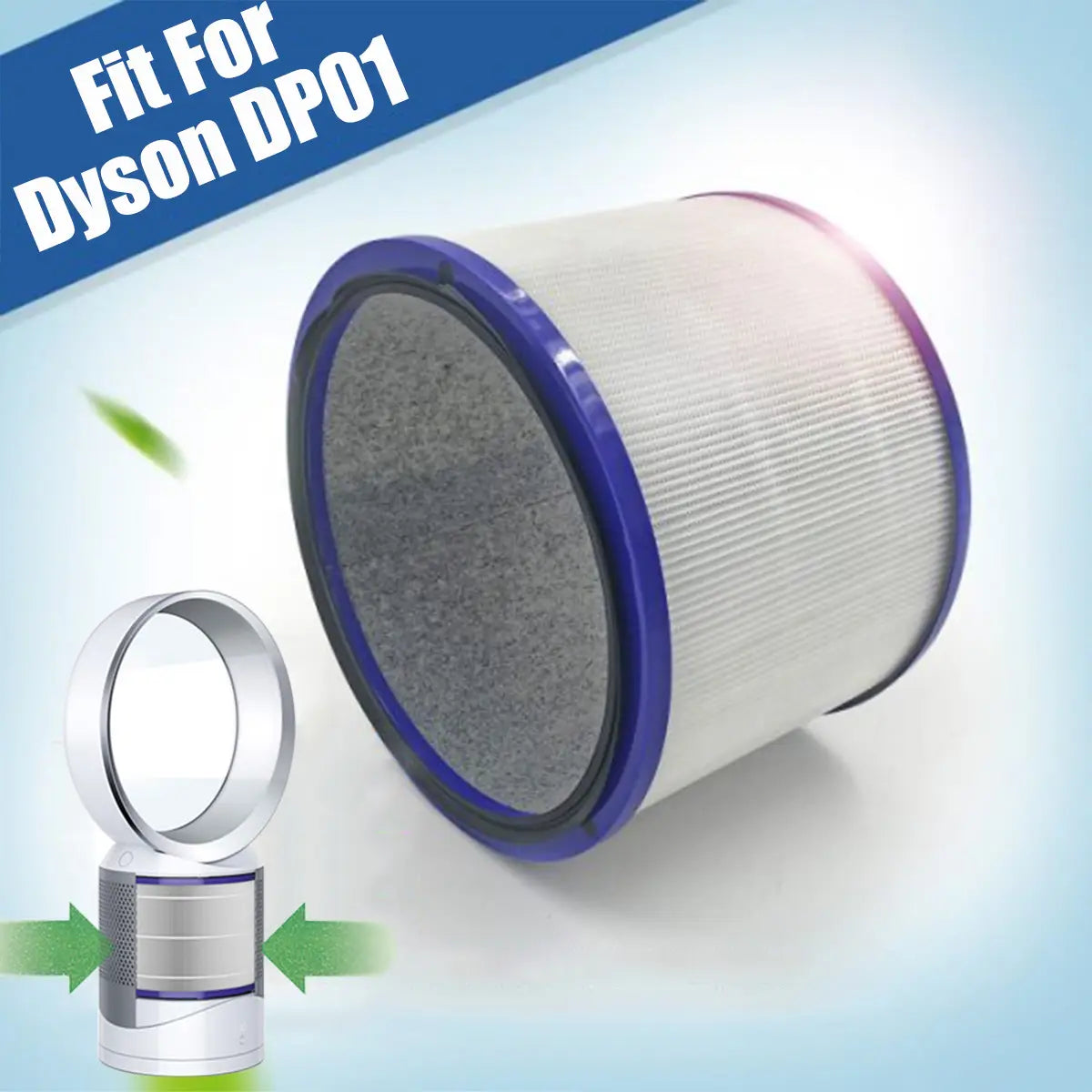 Hepa Filter Replacement For Dyson Hp01/hp02 Desk Air