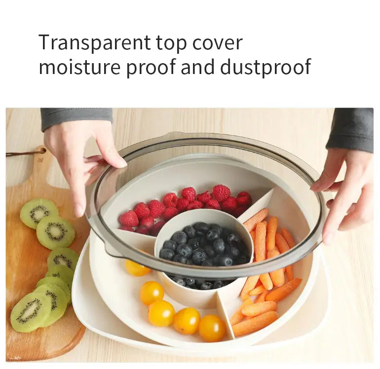 Multi-layered Fruit Plate Dessert Snack Dish