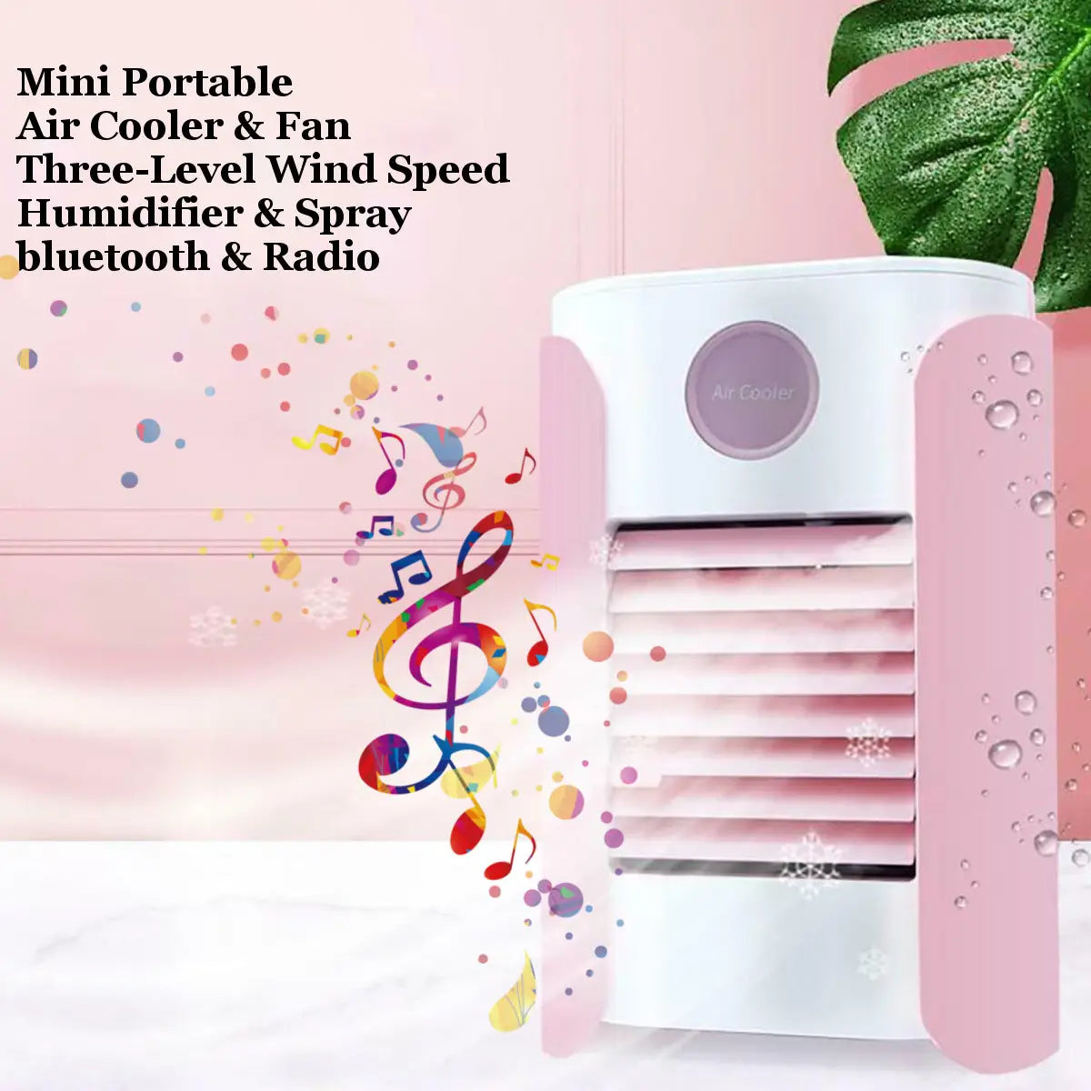 Usb Mini Portable Bluetooth Radio Air Cooler Humidifier