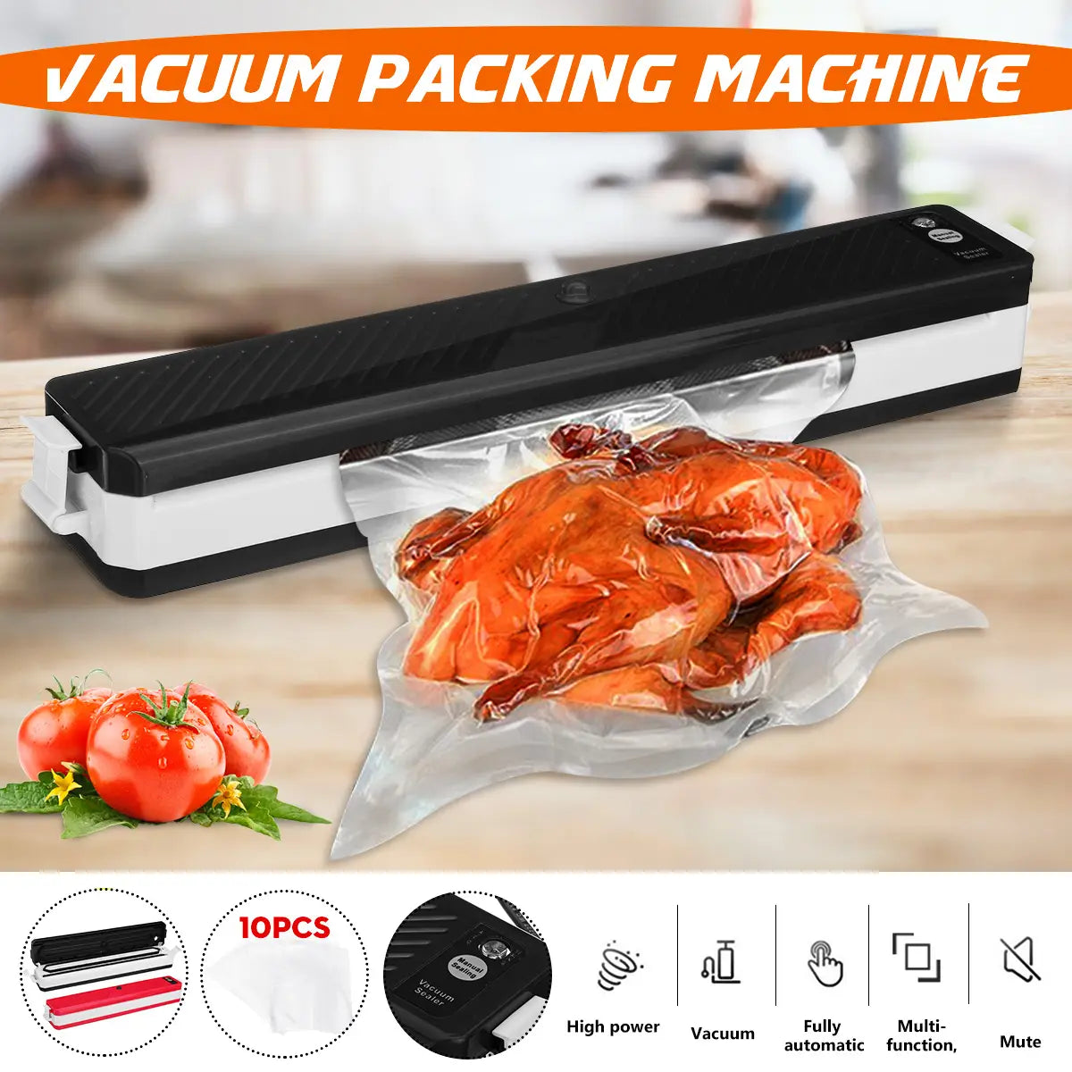 Commercial Food Saver Vacuum Sealer Machine Sealing System