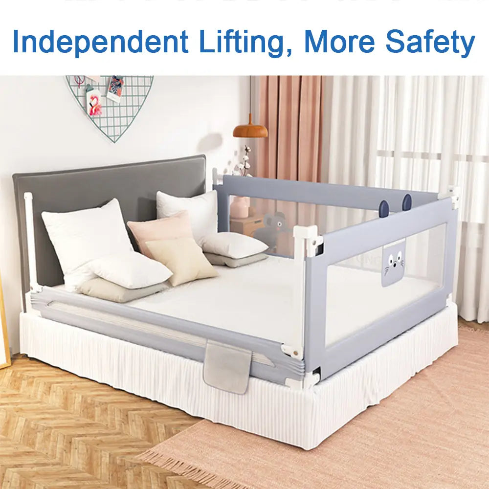 1.5m/1.8m/2.0m Adjustable Folding Kids Safety Bed