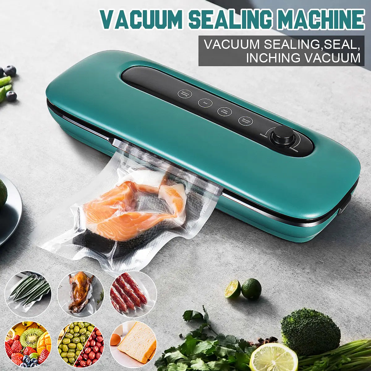 Vacuum Sealer Machine, Full Automatic Food Sealer Air