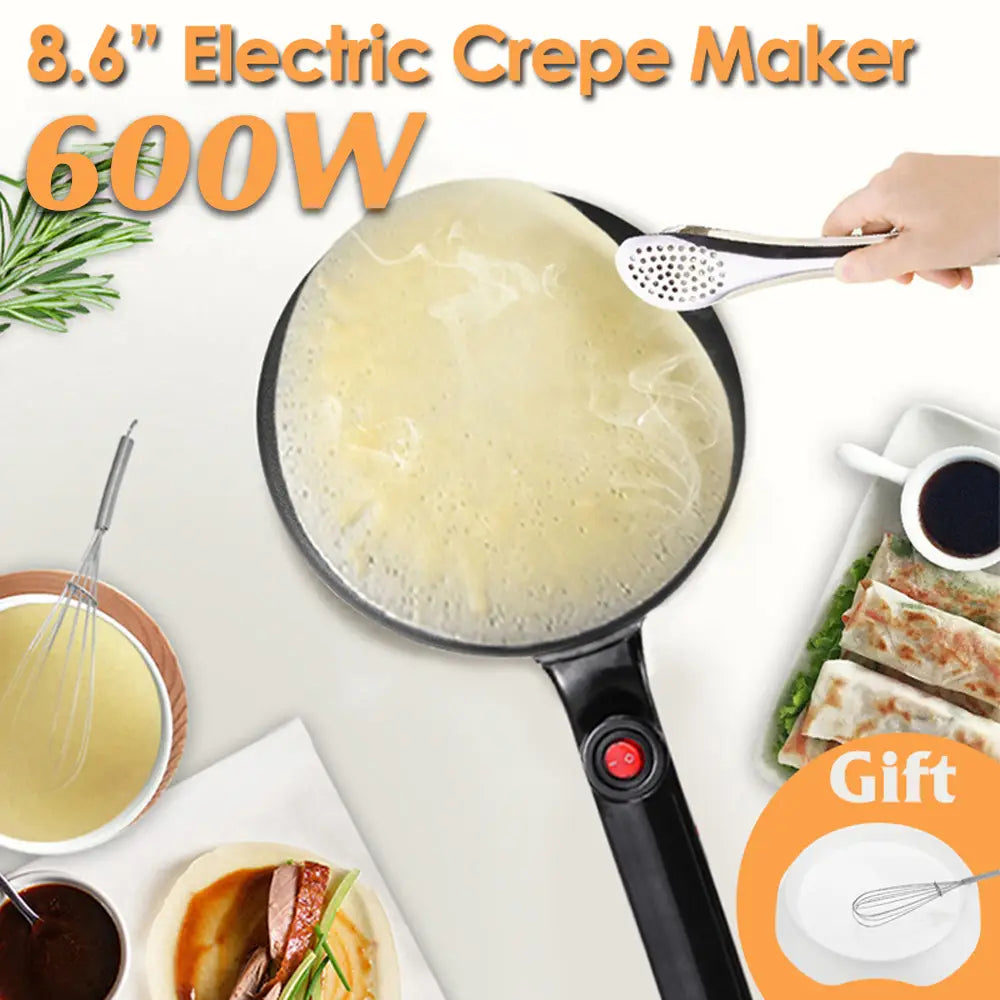 900w 220v Non-stick Electric Crepe Pizza Maker Pancake
