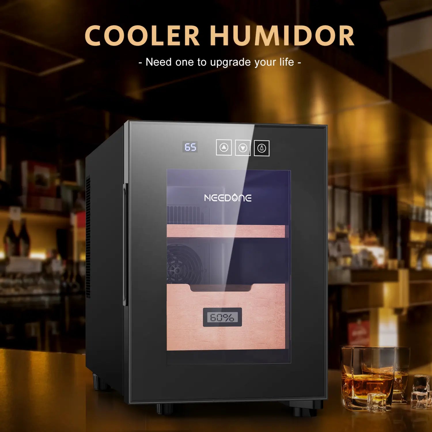 Needone 16l Cooler Humidor, Electronic Humidor With Heating
