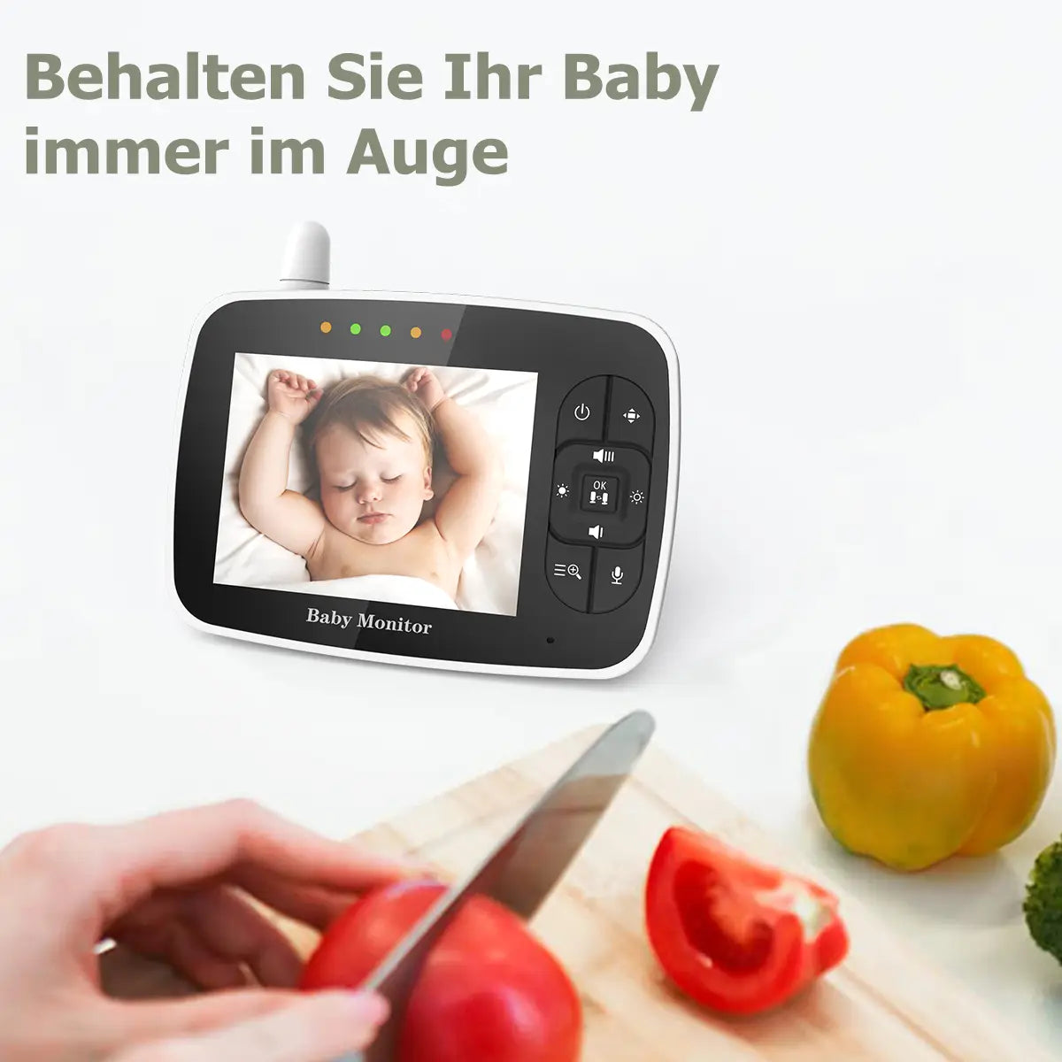 Baby Monitor With Camera 2.4ghz 3.5-inch Lcd Digital Screen