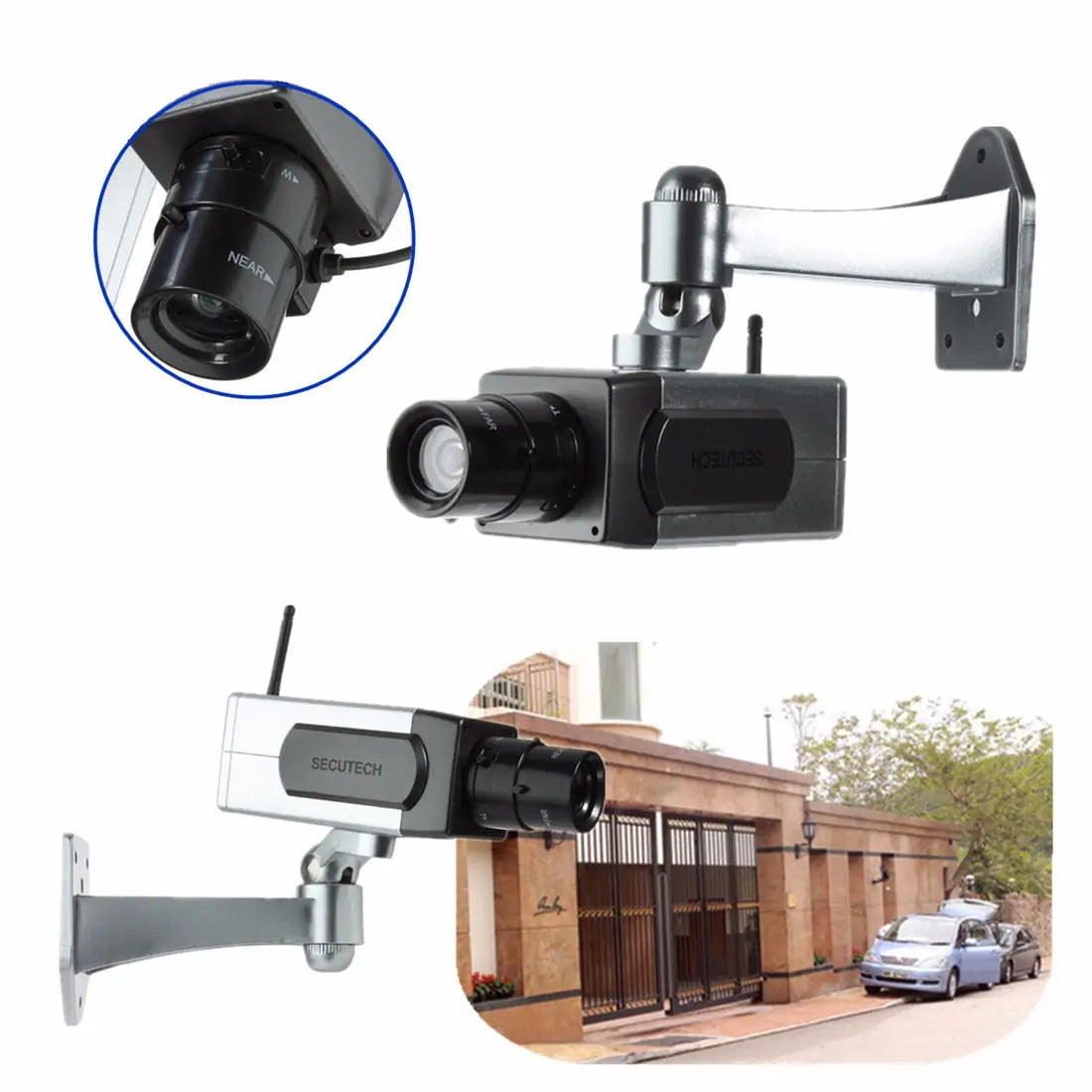 In/outdoor Dummy Fake Led Flashing Security Camera Cctv