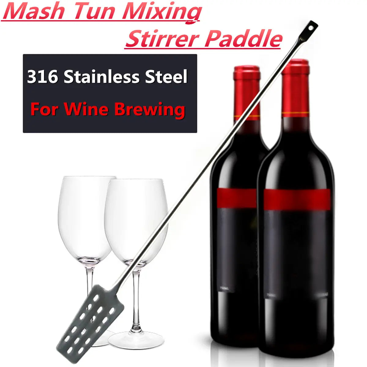 Stainless Steel Wine Stirrer Paddle - Making Tools