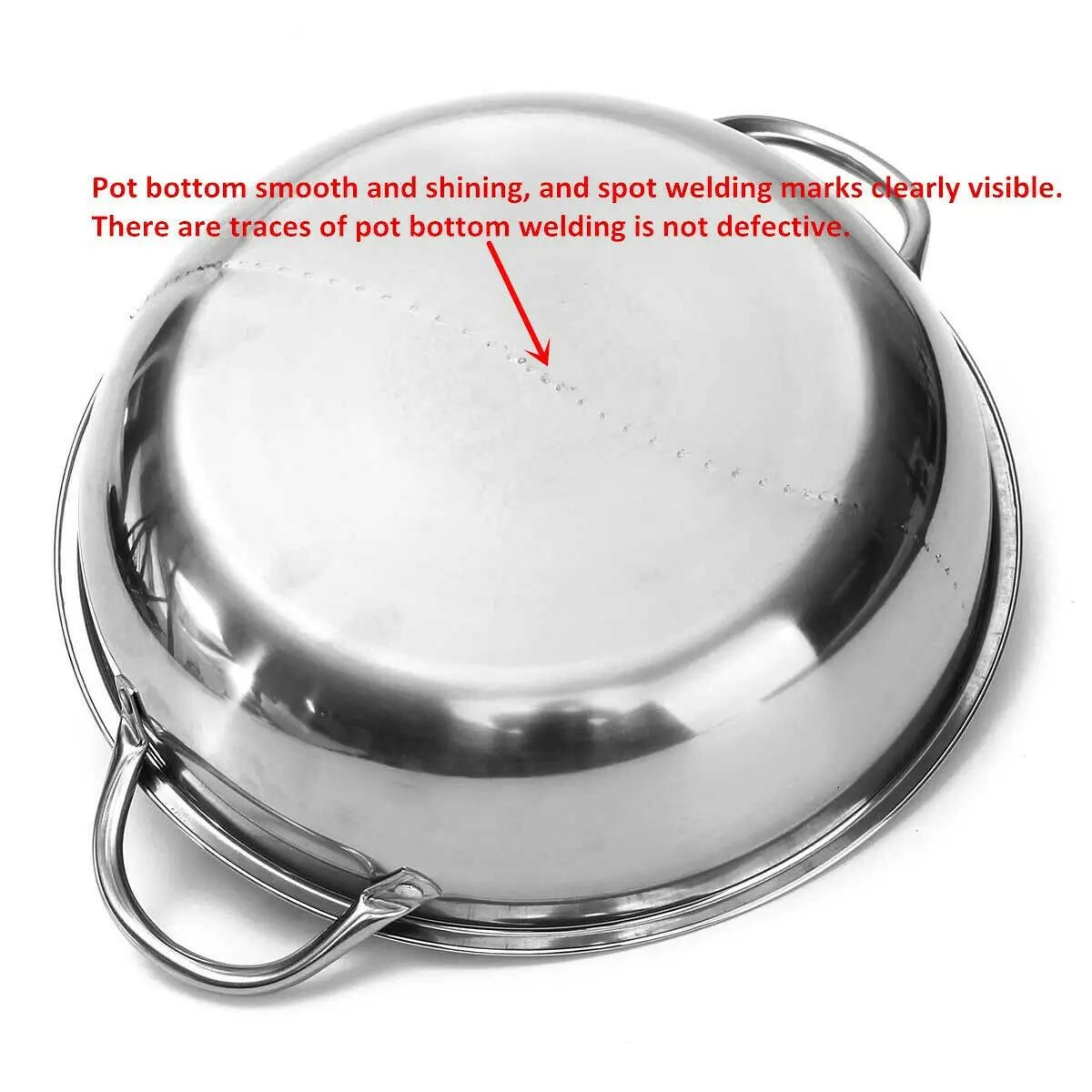 Hot Pot Dual-sided Stainless Steel Cookware For Induction