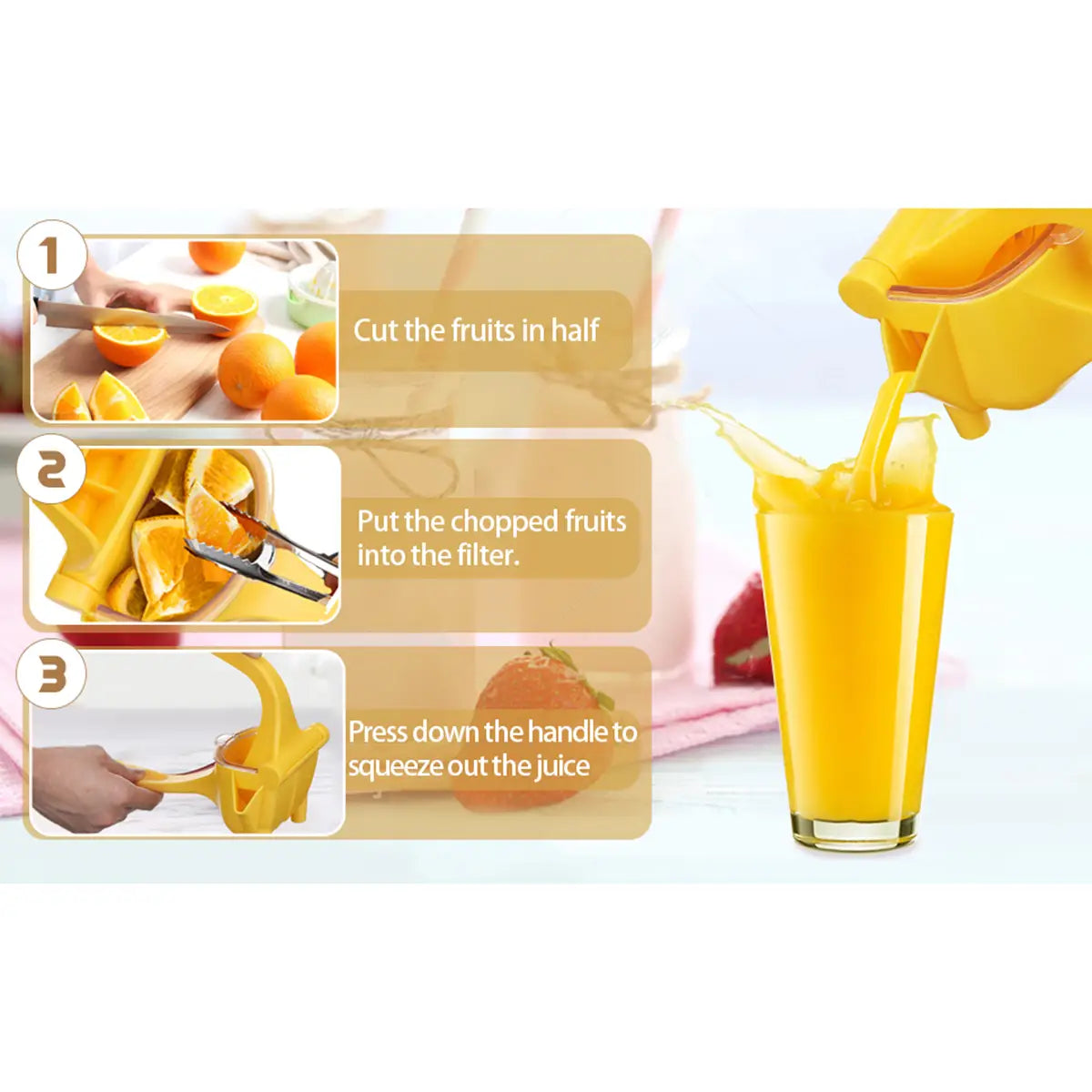 Anti-drip Fruit Juicer Removable Easy Clean