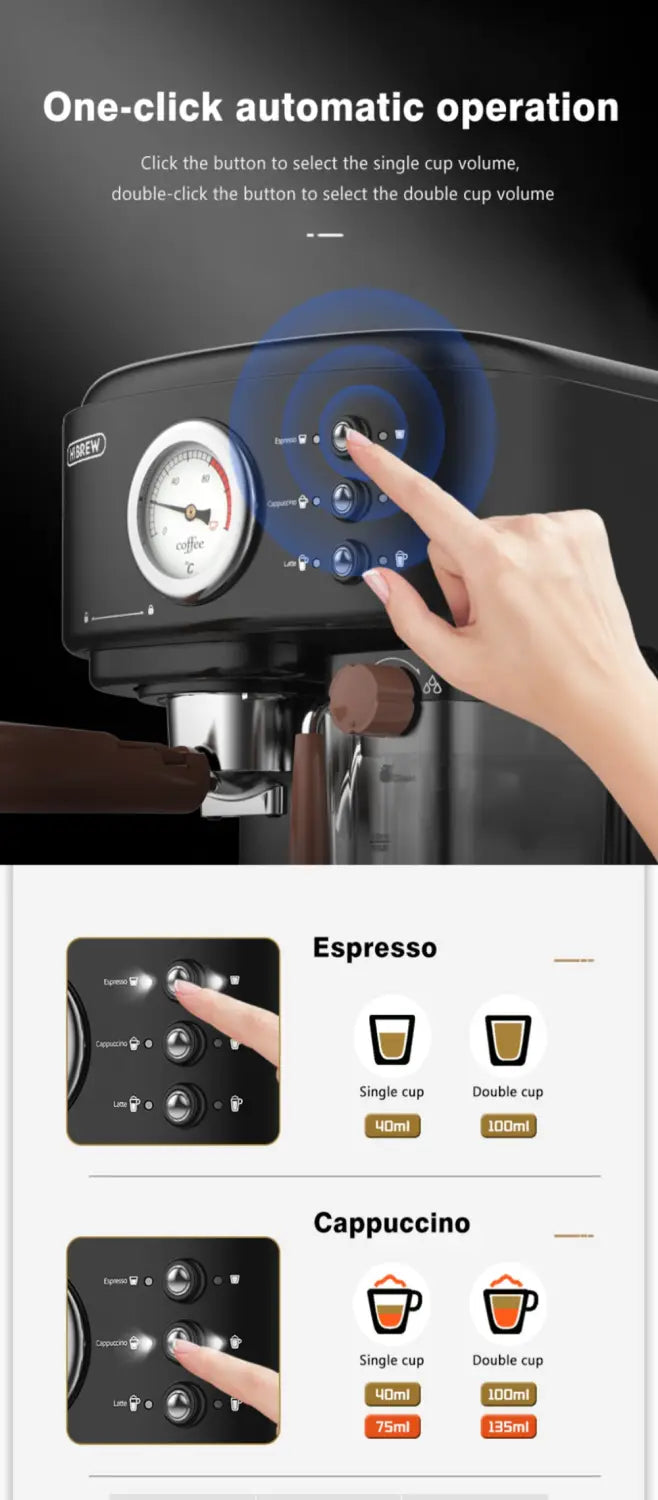 Hibrew H8a 3 In 1 Coffee Machine 19bar High Pressure