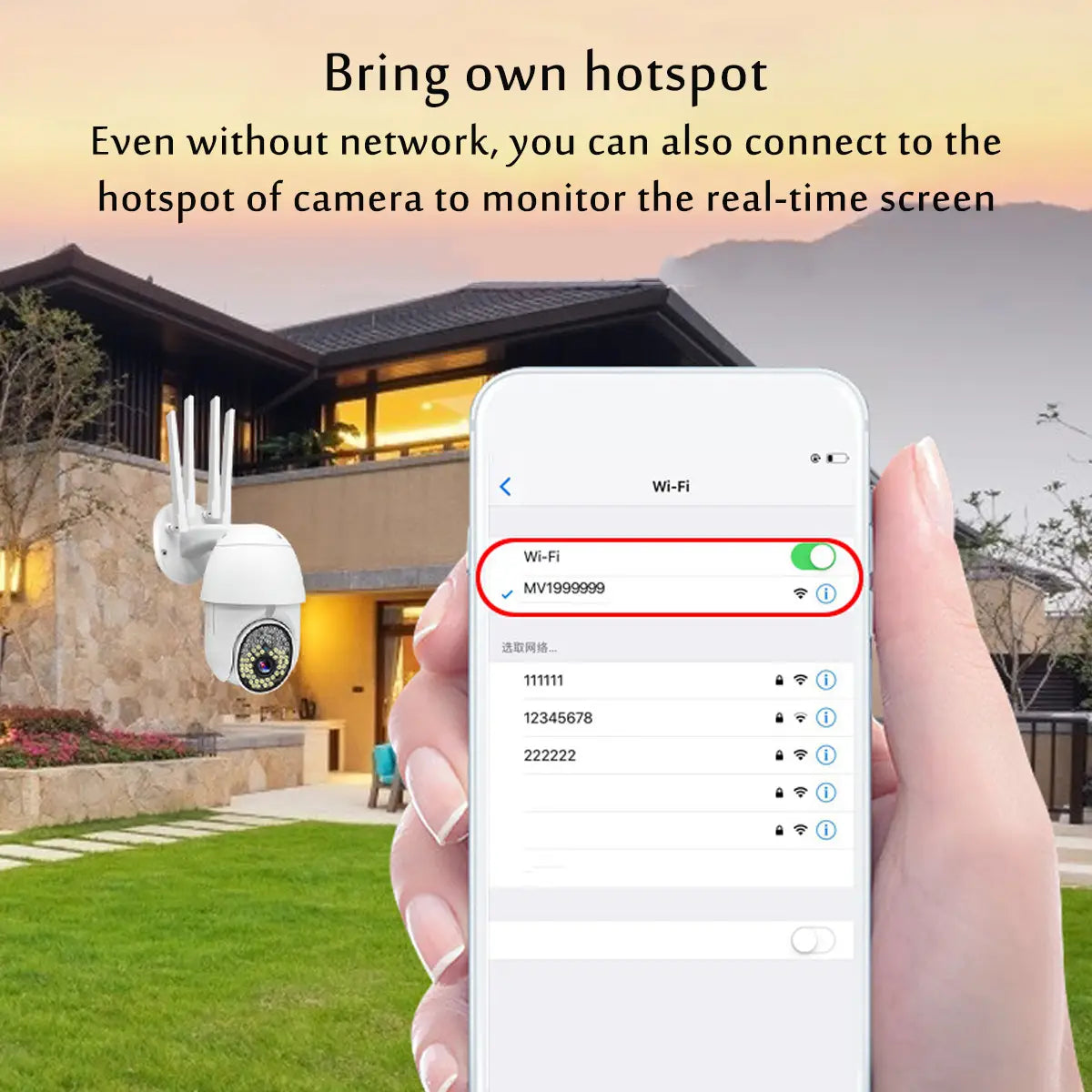 1080p 4x Zoom Wireless Ip Security Camera Outdoor Cctv Wifi
