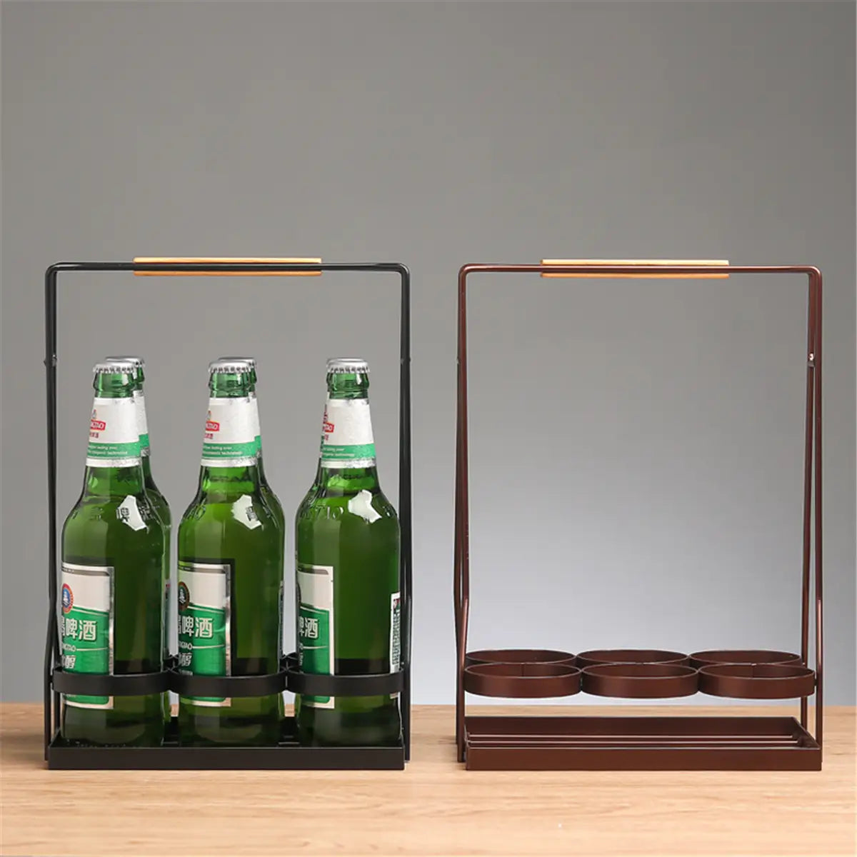 Iron Bottle Holder Rack, Kitchen Storage