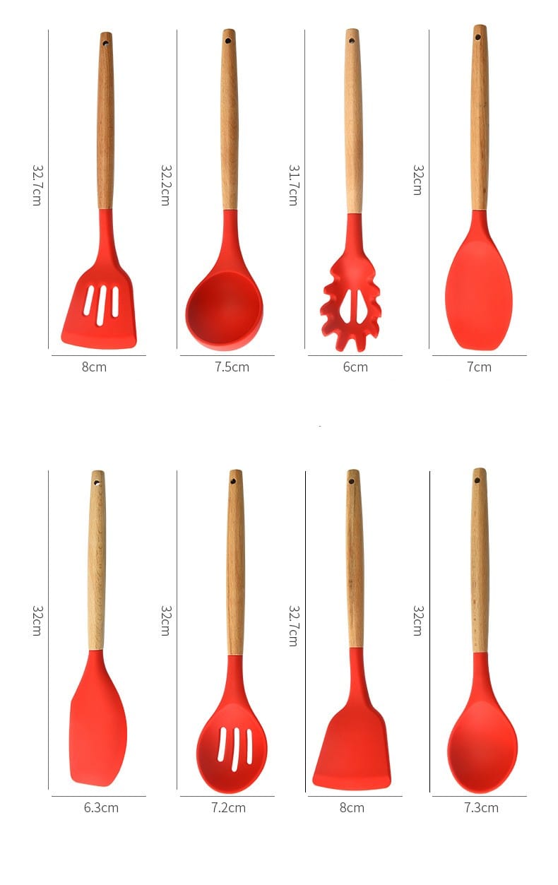 Silicone Cooking Utensils Set - Heat-resistant Tools