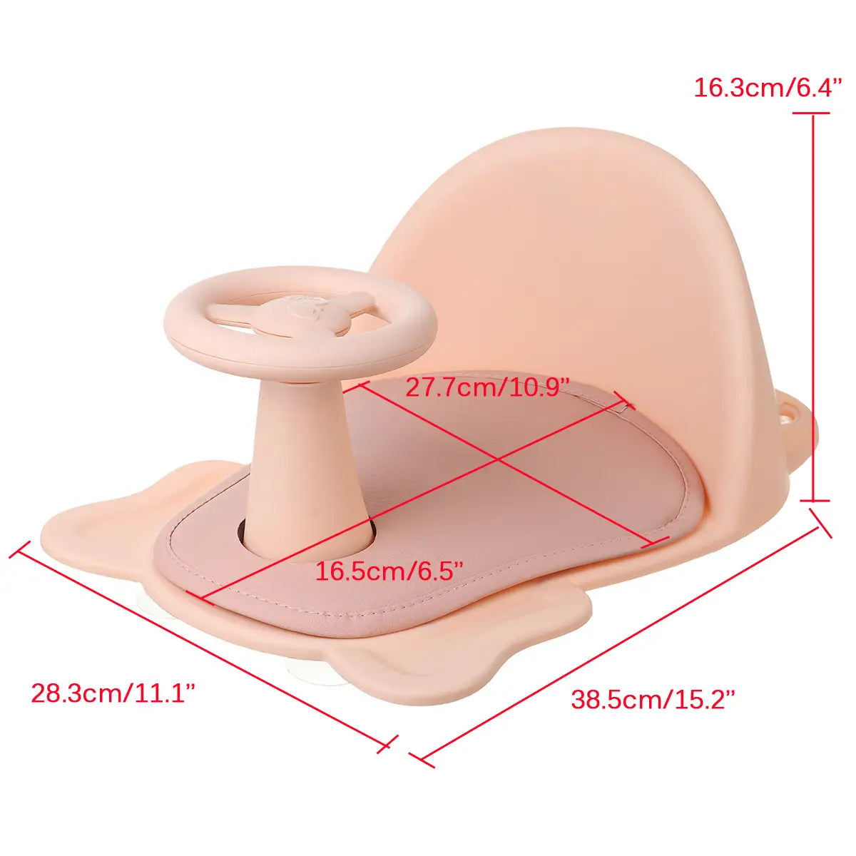 Comfortable Baby Bath Tub Ring Seat Infant Toddler Kids