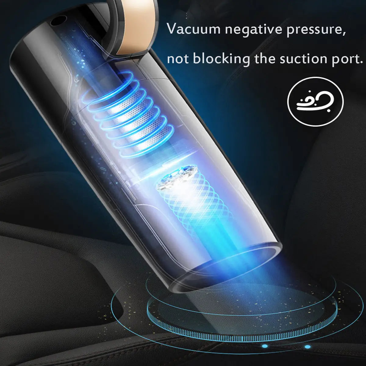 120w Portable Handheld Car Vacuum Cleaner 4500pa Powerful