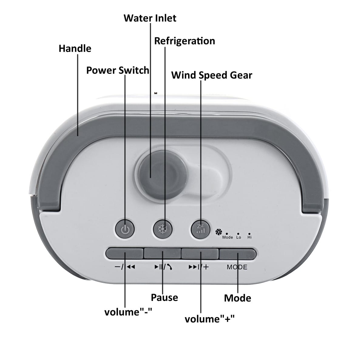 Usb Mini Portable Bluetooth Radio Air Cooler Humidifier