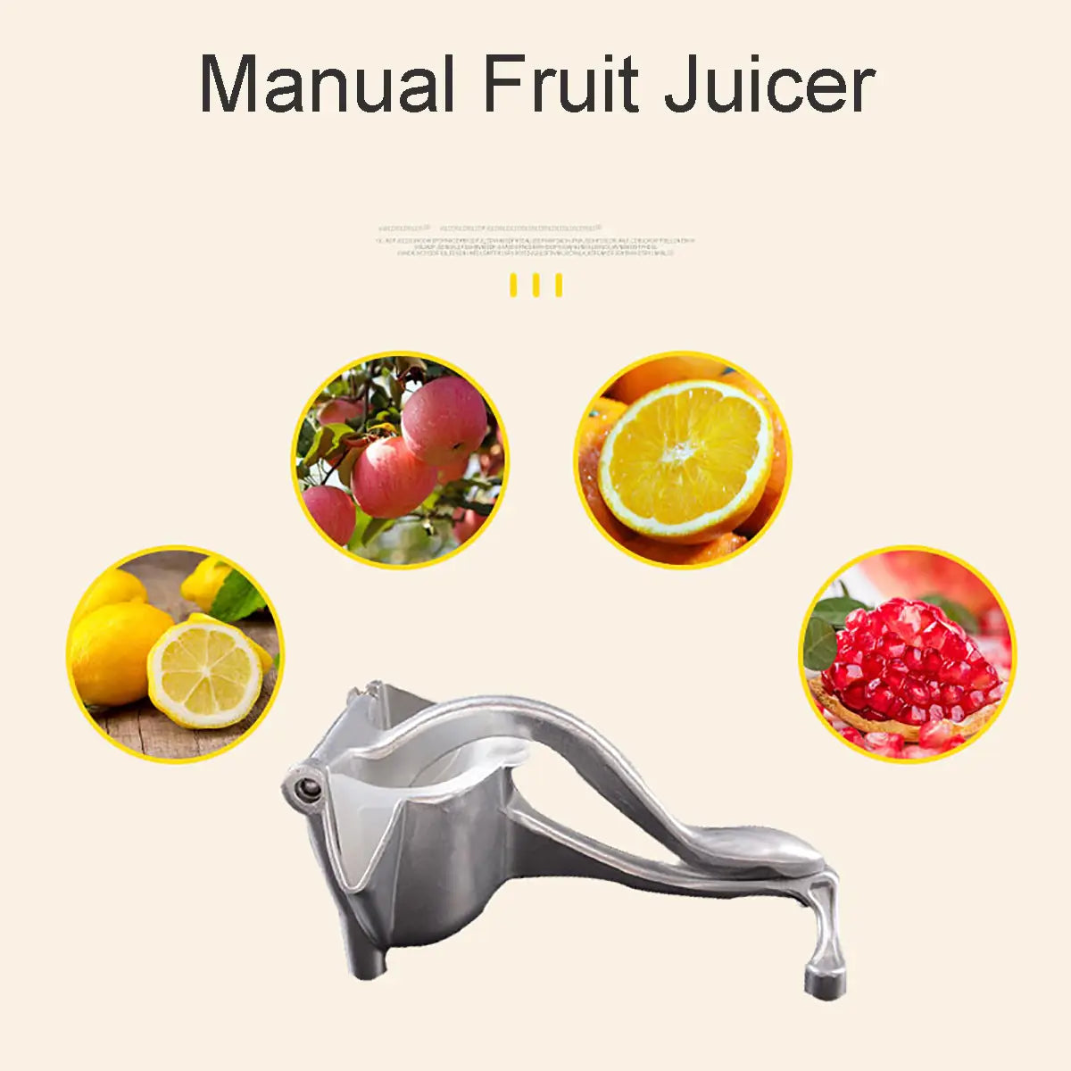 Manual Fruit Juicer Lemon Press Orange Squeezer Citrus
