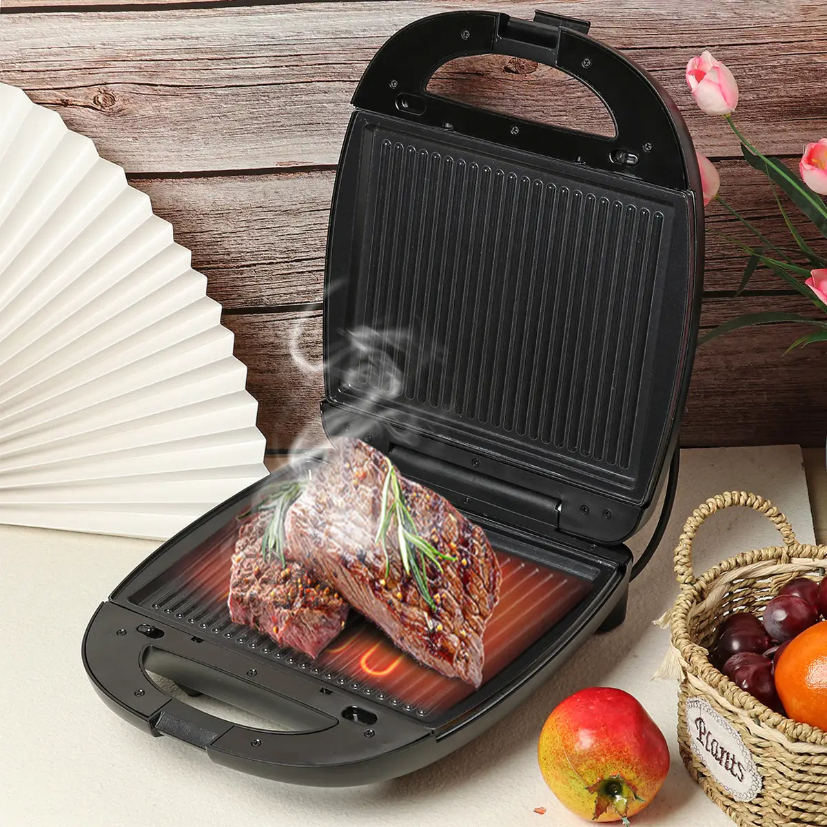 Breakfast Machine - Waffle Steak Sandwich Maker