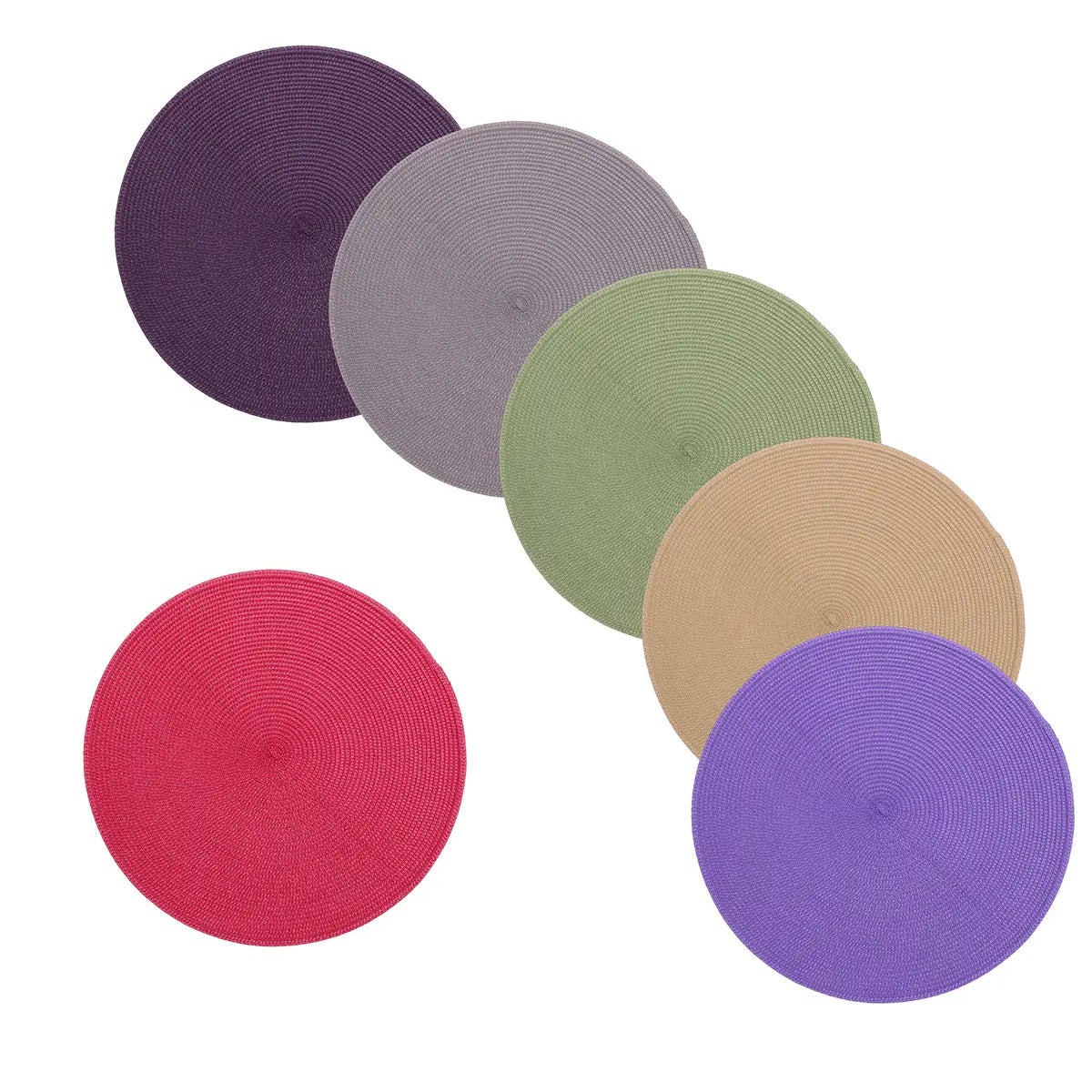 Round Jacquard Non Slip Placemats Table Mat Heat Resistant