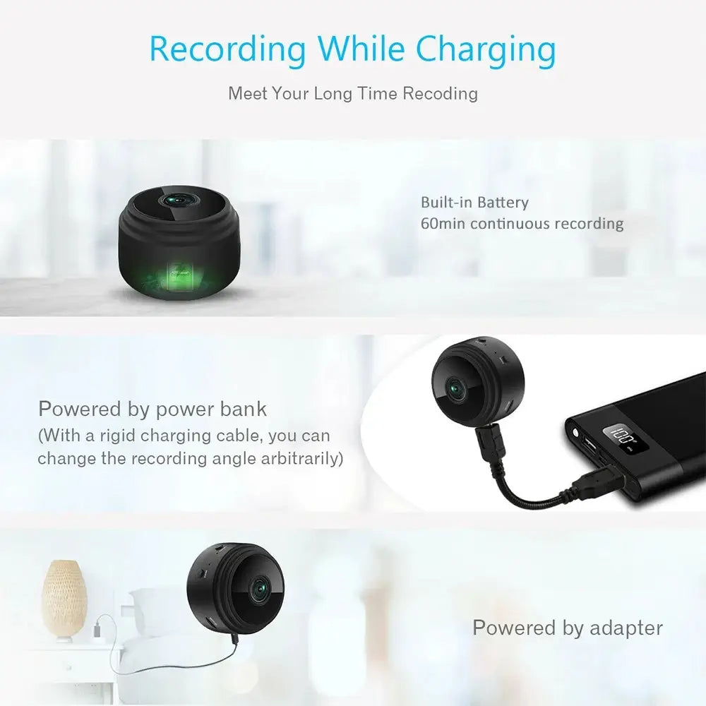 Guudgo A9 1080p Hd Mini Wifi Ap Usb Ip Camera Wide Angle